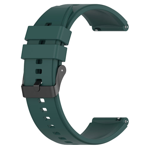 Techsuit - Watchband 20mm (W026) - Samsung Galaxy Watch 4/5/Active 2, Huawei Watch GT 3 (42mm)/GT 3 Pro (43mm) - Dark Gr