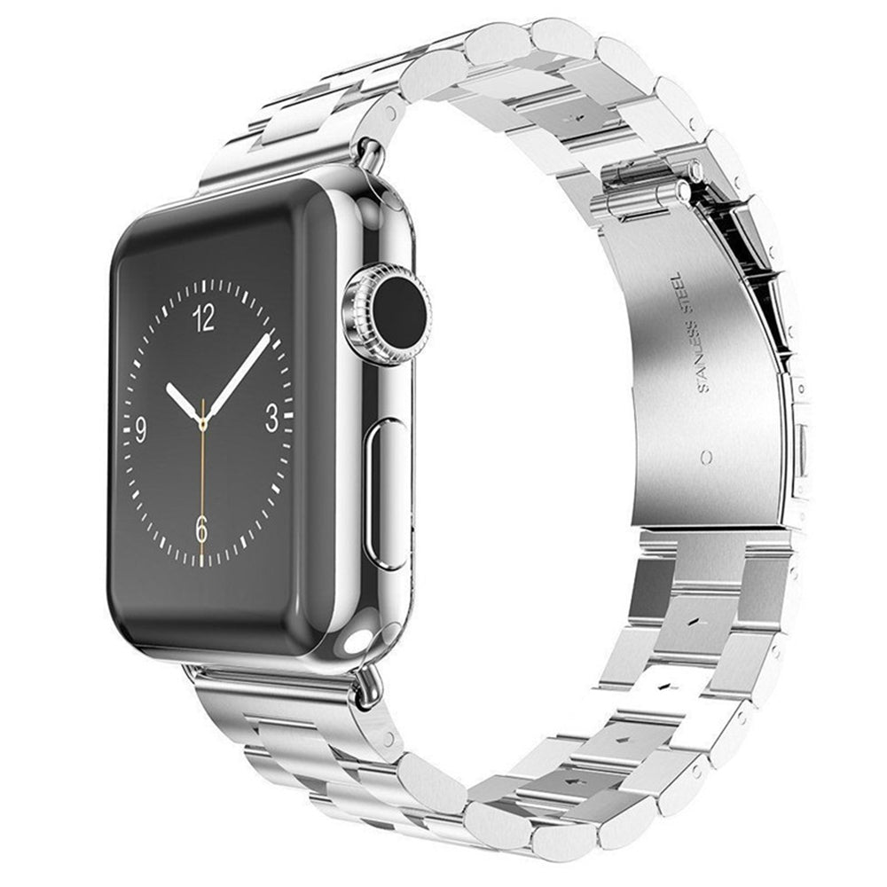 Techsuit - Watchband (W036) - Apple Watch 1/2/3/4/5/6/7/8/9/10/11/SE/SE 2/SE 3/Ultra/2/3 (42/44/45/46/49mm) - Silver
