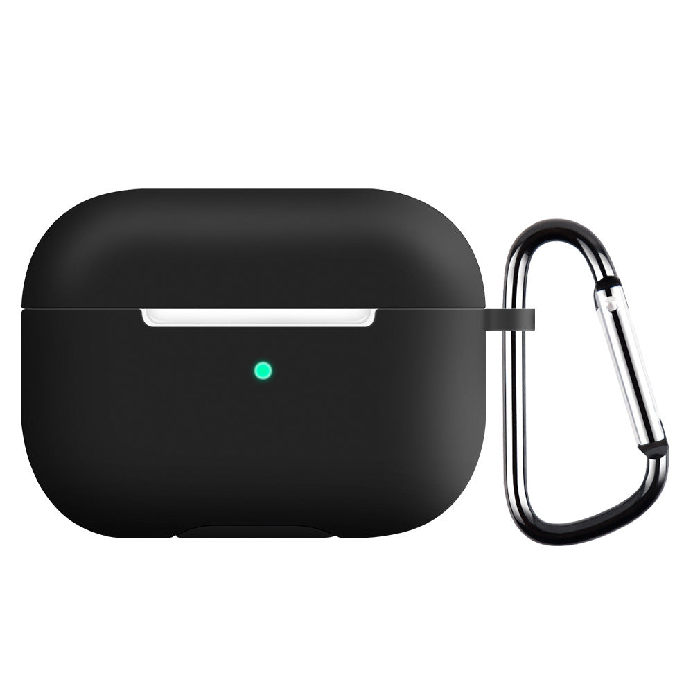 Techsuit - Silicone Case - for AirPods Pro 1 / 2, Smooth Ultrathin Material - Black