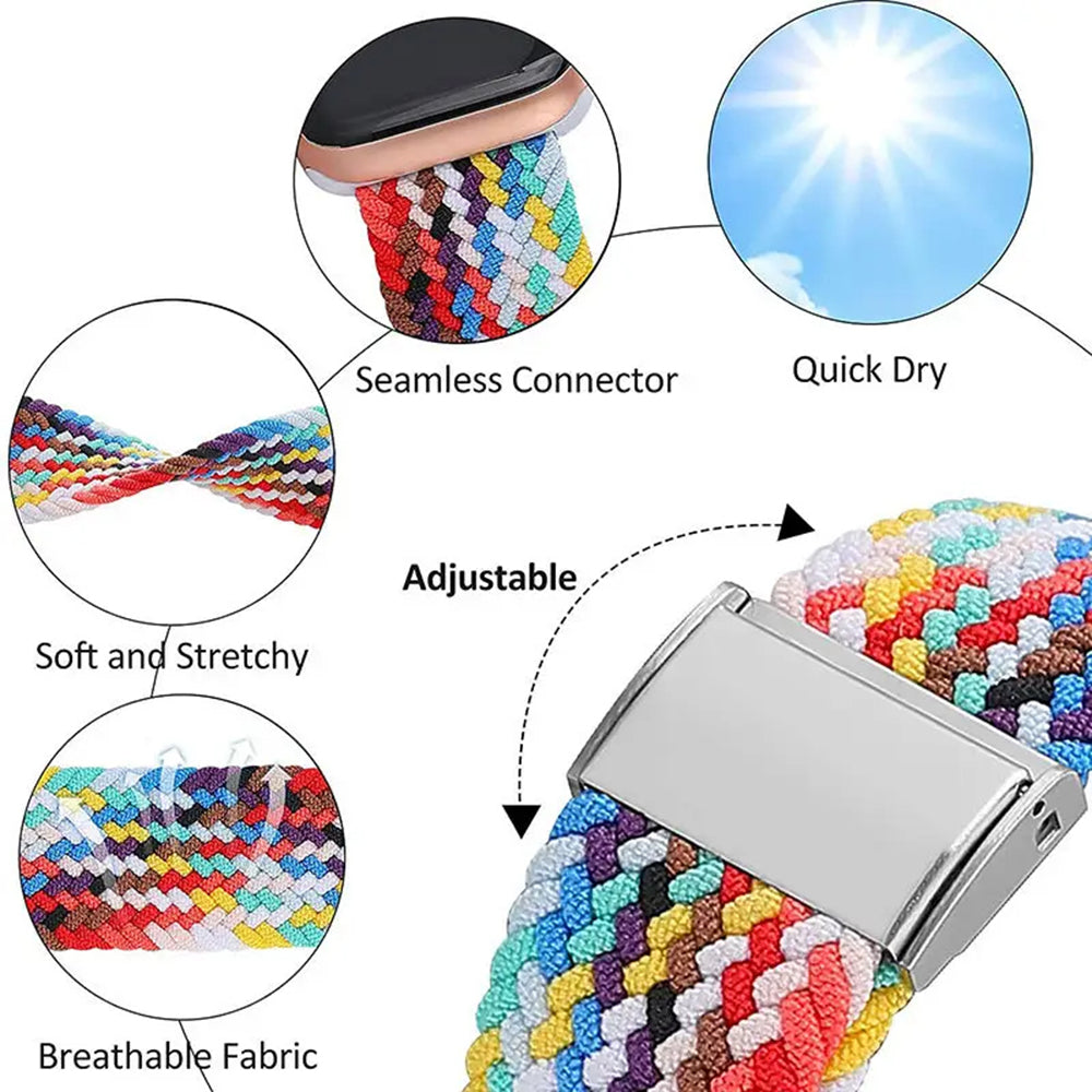 Techsuit - Watchband (W032) - Apple Watch 1/2/3/4/5/6/7/8/9/10/11/SE/SE 2/SE 3/Ultra/2/3 (42/44/45/46/49mm) - Star Light