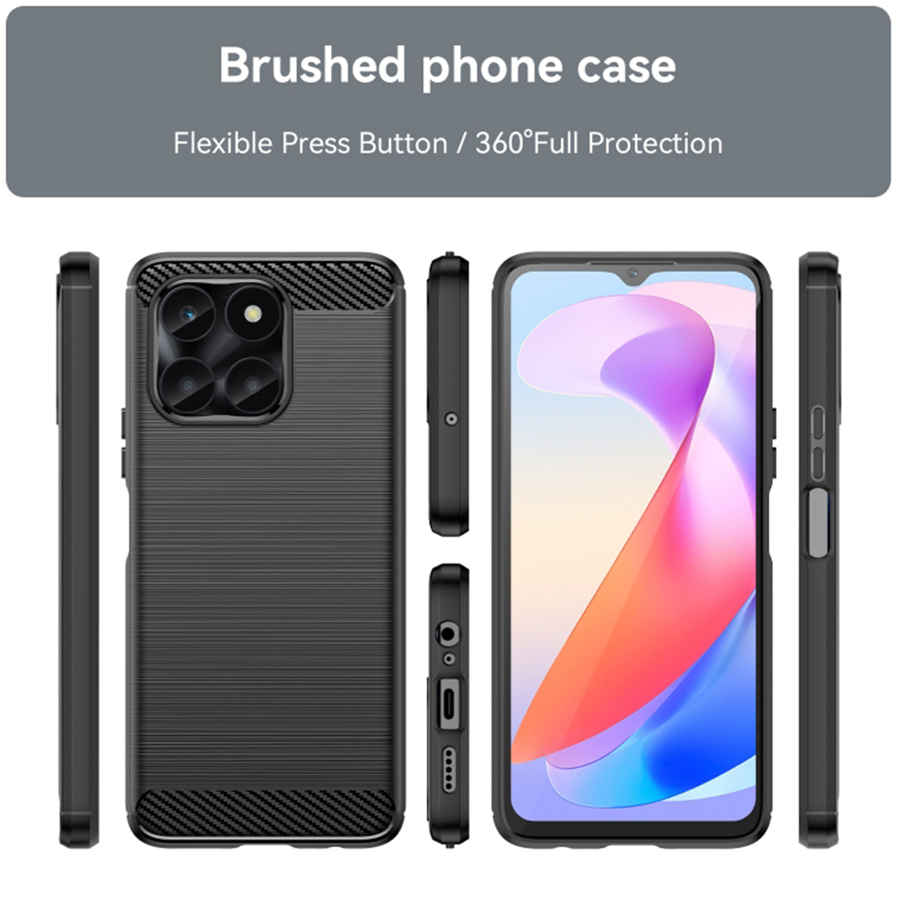 Techsuit - Carbon Silicone - Honor X6a - Black