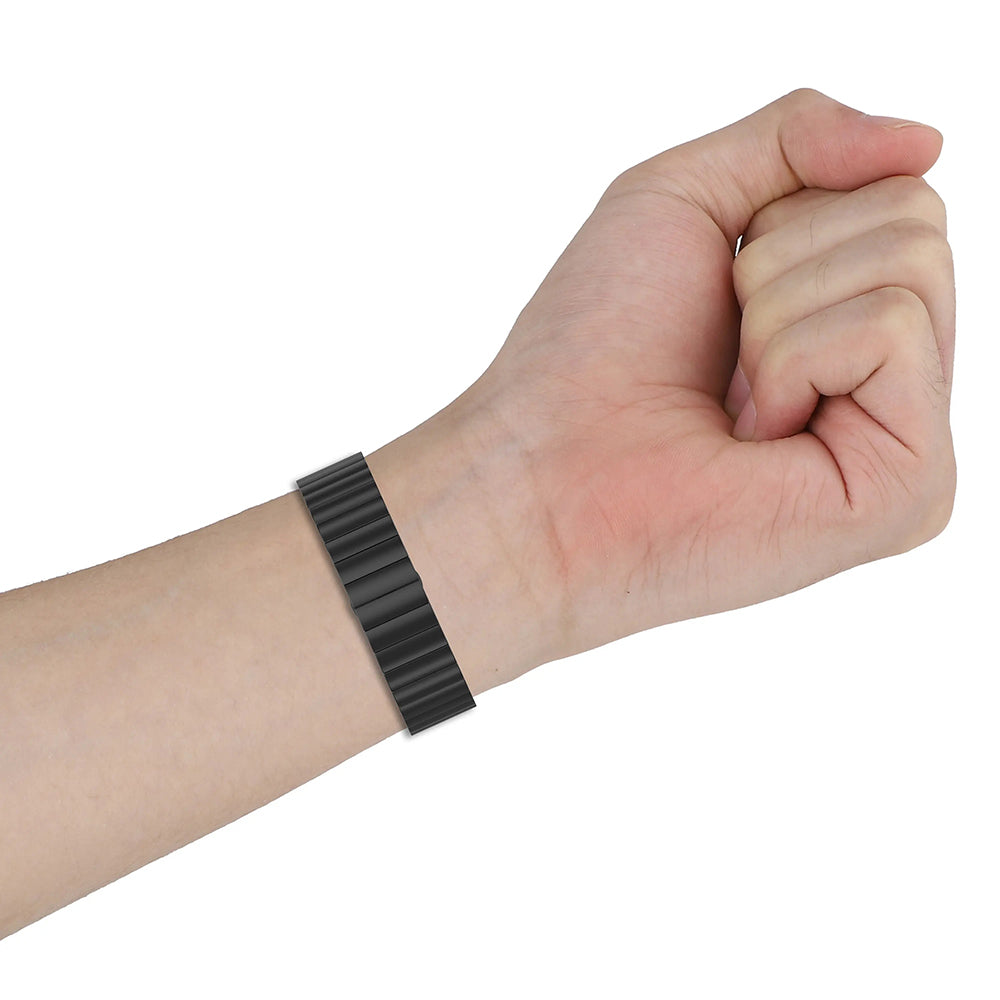 Techsuit - Watchband 20mm (W012) - Samsung Galaxy Watch 4/5/Active 2, Huawei Watch GT 3 (42mm)/GT 3 Pro (43mm) - Silver