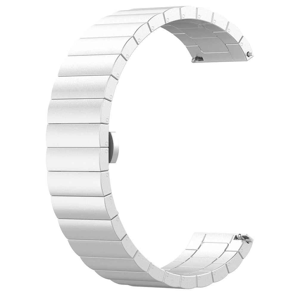 Techsuit - Watchband 20mm (W012) - Samsung Galaxy Watch 4/5/Active 2, Huawei Watch GT 3 (42mm)/GT 3 Pro (43mm) - Silver