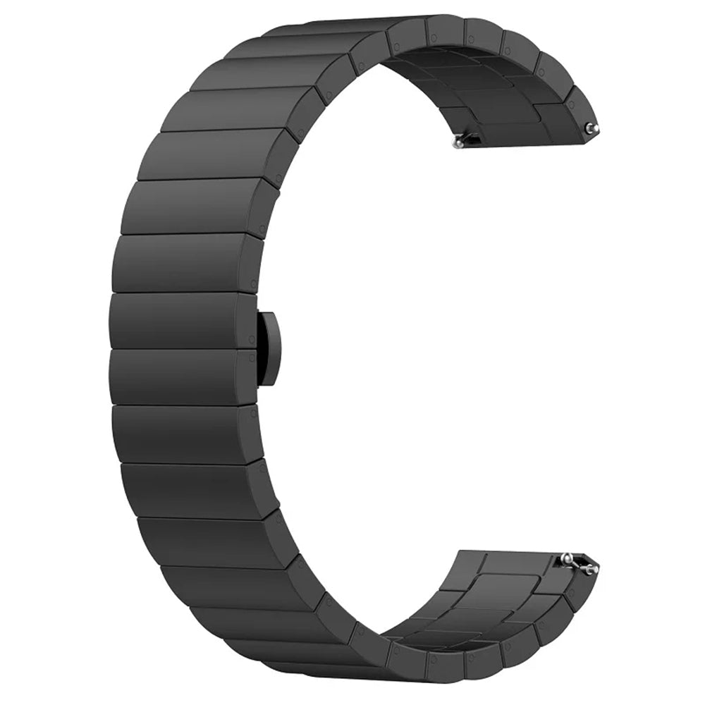 Techsuit - Watchband 20mm (W012) - Samsung Galaxy Watch 4/5/Active 2, Huawei Watch GT 3 (42mm)/GT 3 Pro (43mm) - Black