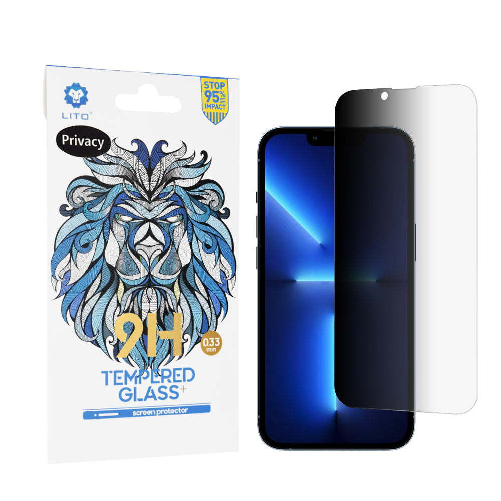 Lito Folie de protectie Lito 2.5D Classic Glass compatibil cu iPhone 13 Pro Max / iPhone 14 Plus, Privacy