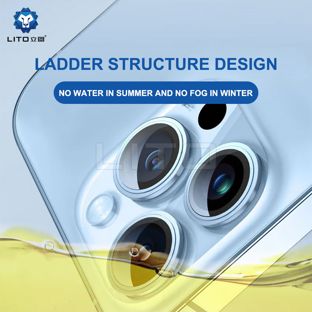 Lito - S+ Camera Glass Protector - iPhone 15 Pro / iPhone 15 Pro Max - White Titanium