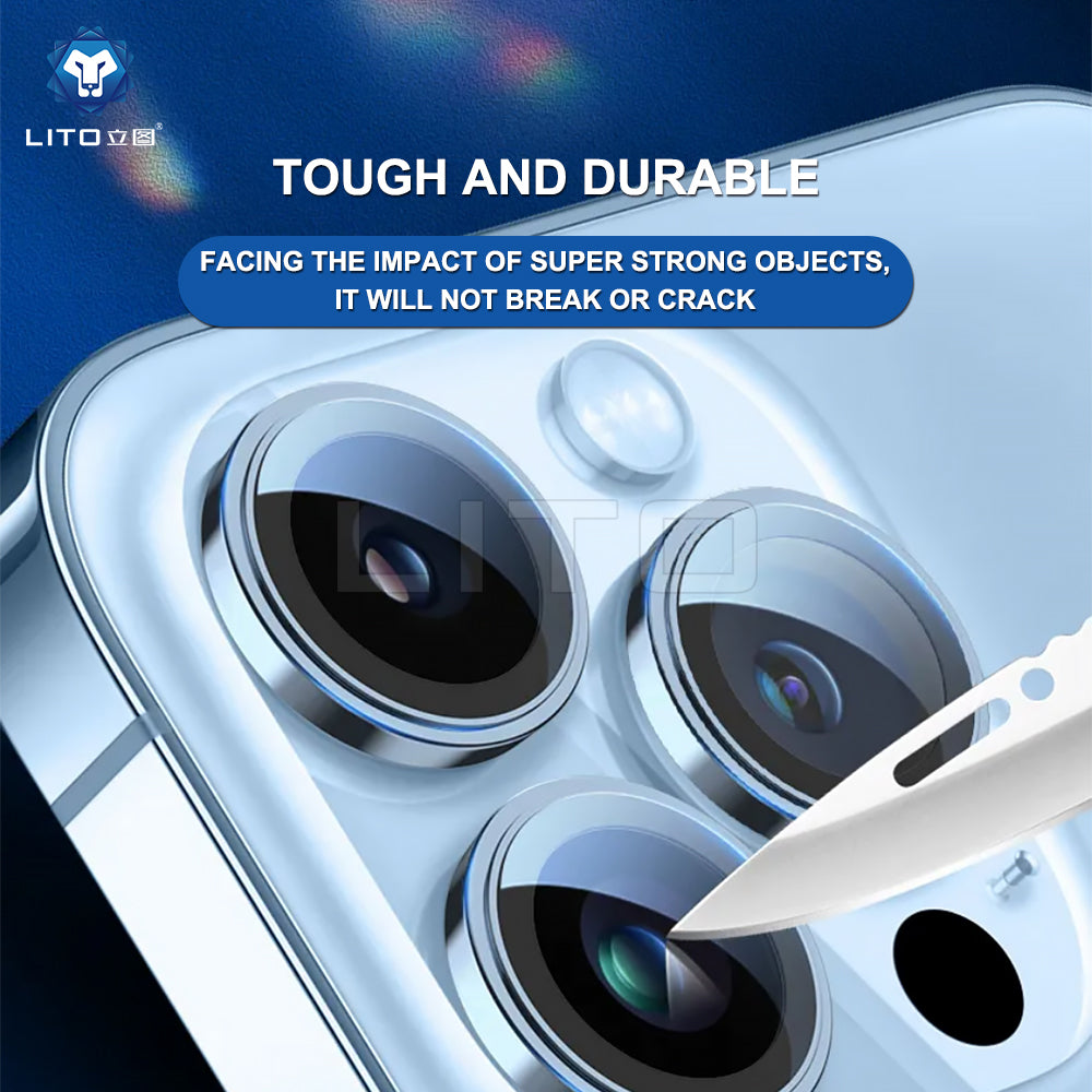 Lito - S+ Camera Glass Protector - iPhone 15 Pro / iPhone 15 Pro Max - Natural Titanium