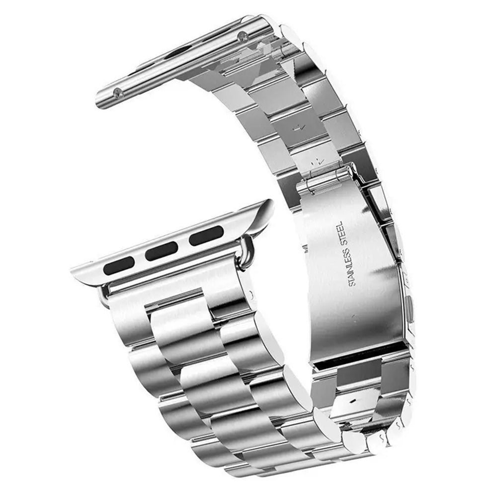 Techsuit - Watchband (W036) - Apple Watch 1/2/3/4/5/6/7/8/9/10/11/SE/SE 2/SE 3/Ultra/2/3 (42/44/45/46/49mm) - Silver
