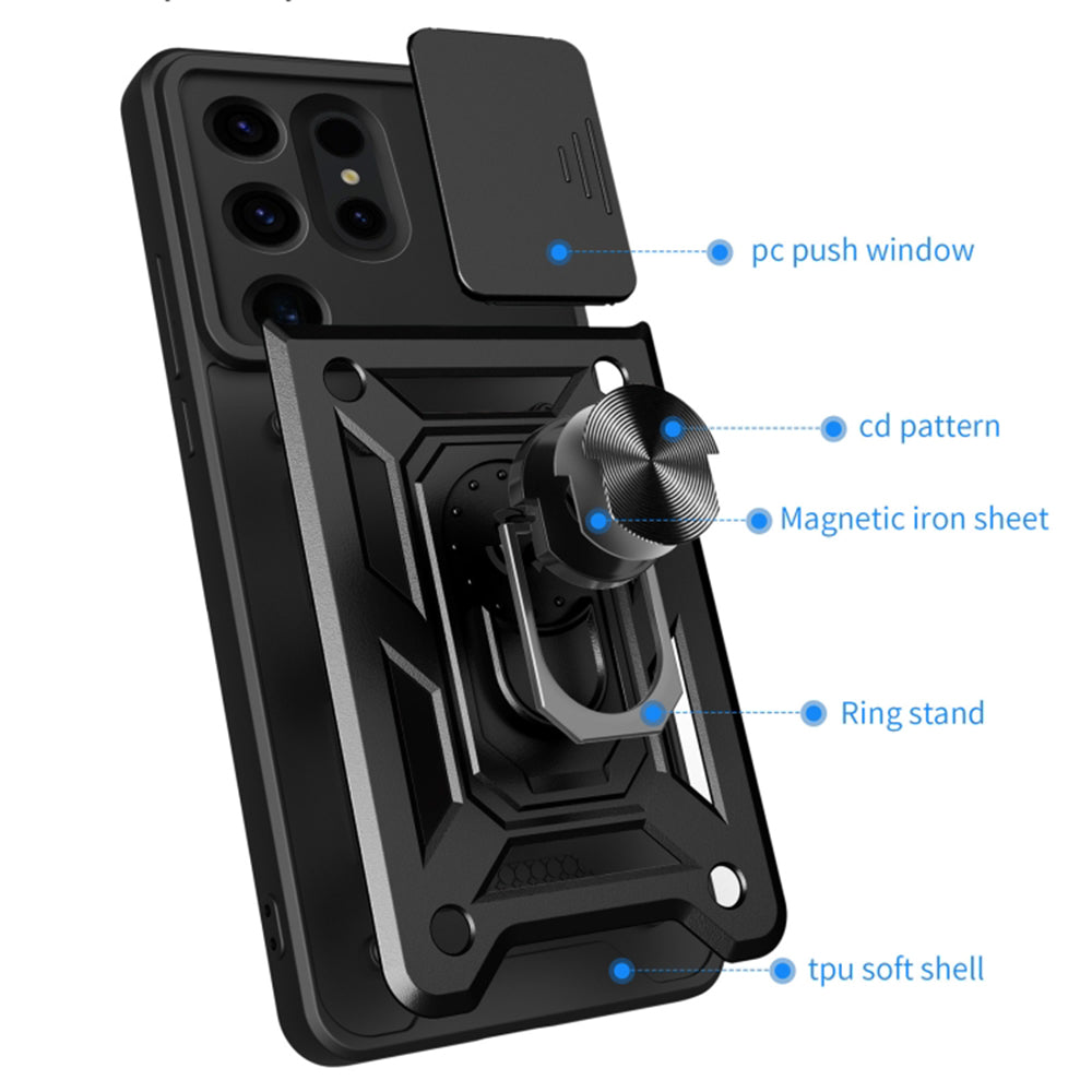 Techsuit - CamShield Series - Samsung Galaxy S24 Ultra - Black