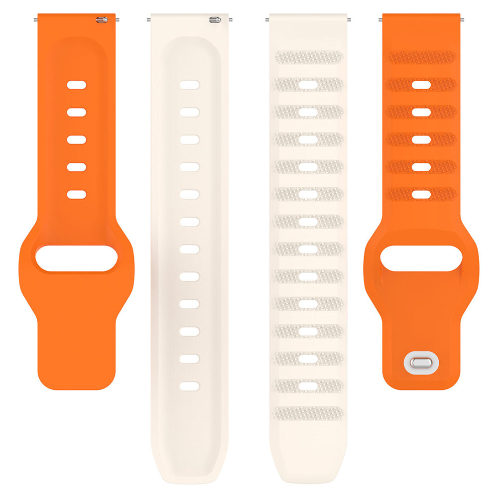Techsuit - Watchband 22mm (W050) - Huawei Watch GT 2 (46mm)/GT 2 Pro/GT 3 Pro (46mm)/Ultimate, Xiaomi Watch S1 - Orange 