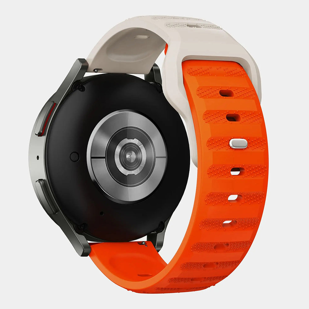 Techsuit - Watchband 22mm (W050) - Huawei Watch GT 2 (46mm)/GT 2 Pro/GT 3 Pro (46mm)/Ultimate, Xiaomi Watch S1 - Orange 