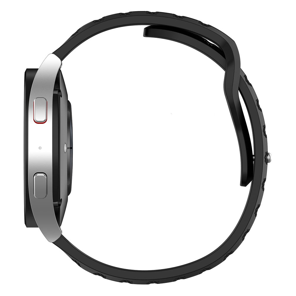 Techsuit - Watchband 20mm (W050) - Samsung Galaxy Watch 4/5/Active 2, Huawei Watch GT 3 (42mm)/GT 3 Pro (43mm) - Bordeau