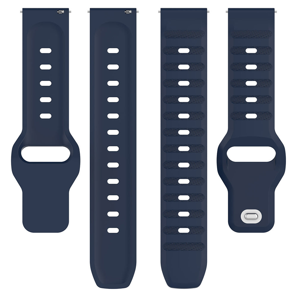 Techsuit - Watchband 20mm (W050) - Samsung Galaxy Watch 4/5/Active 2, Huawei Watch GT 3 (42mm)/GT 3 Pro (43mm) - Blue