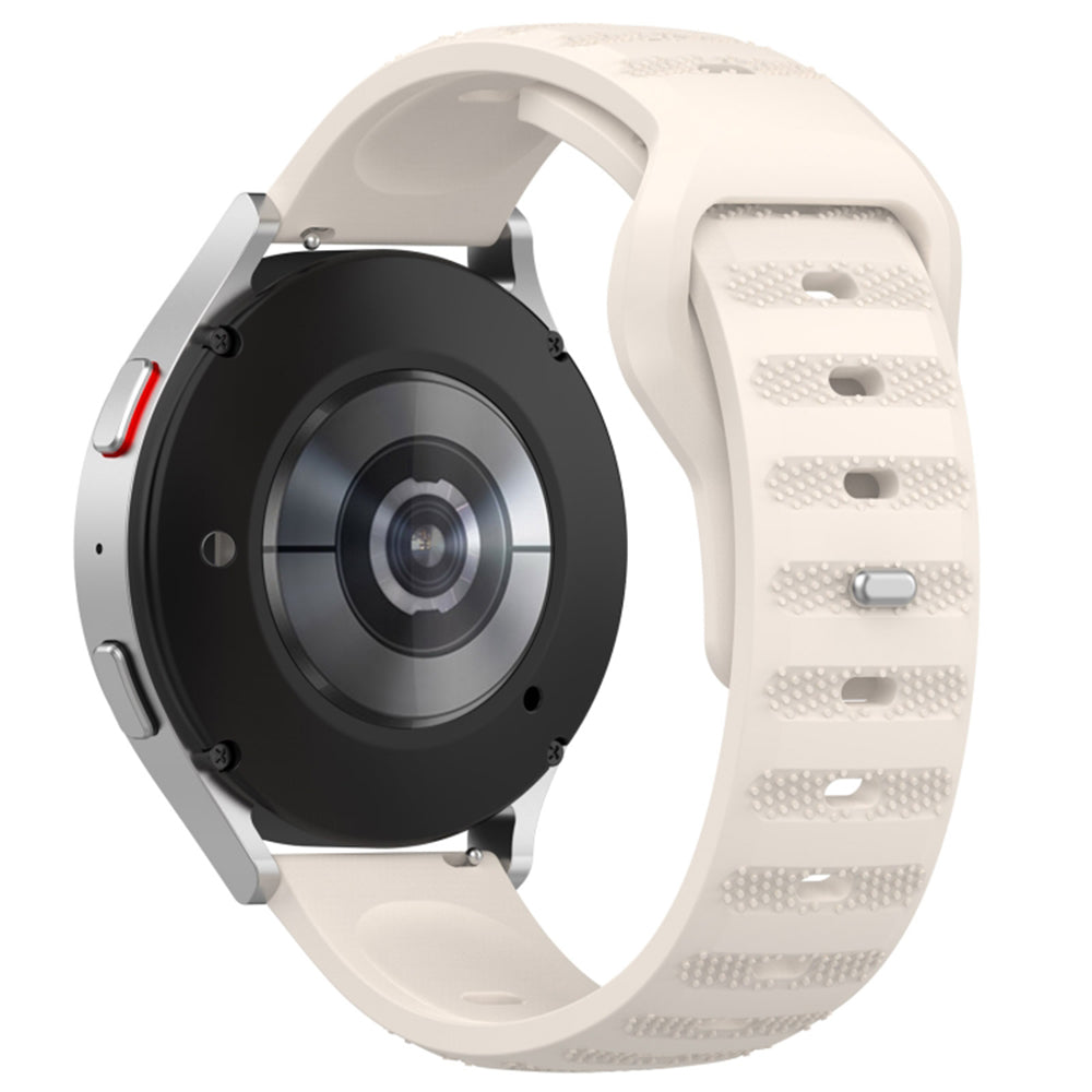 Techsuit - Watchband 20mm (W050) - Samsung Galaxy Watch 4/5/Active 2, Huawei Watch GT 3 (42mm)/GT 3 Pro (43mm) - Beige