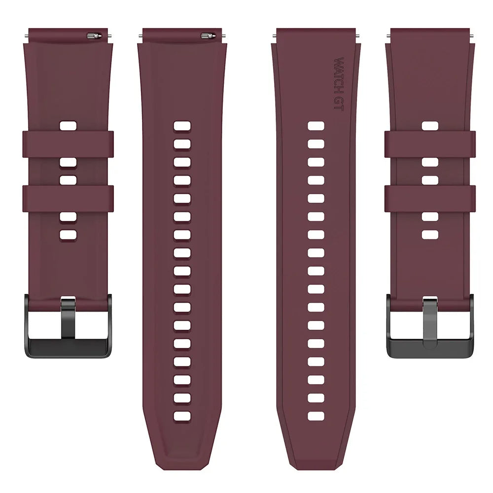 Techsuit - Watchband 22mm (W026) - Huawei Watch GT 2 (46mm)/GT 2 Pro/GT 3 Pro (46mm)/Ultimate, Xiaomi Watch S1 - Burgund