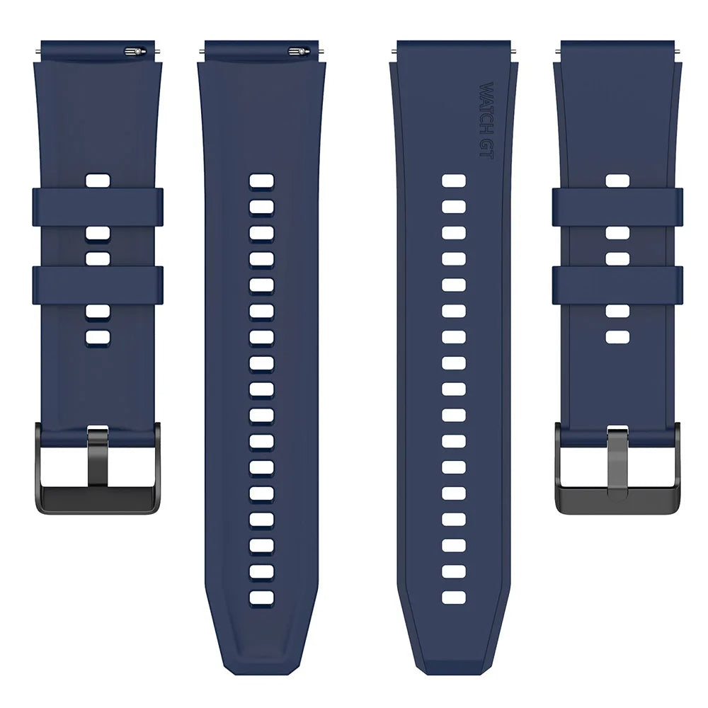 Techsuit - Watchband 22mm (W026) - Huawei Watch GT 2 (46mm)/GT 2 Pro/GT 3 Pro (46mm)/Ultimate, Xiaomi Watch S1 - Dark Bl