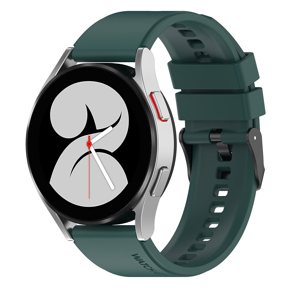 Techsuit - Watchband 20mm (W026) - Samsung Galaxy Watch 4/5/Active 2, Huawei Watch GT 3 (42mm)/GT 3 Pro (43mm) - Dark Gr