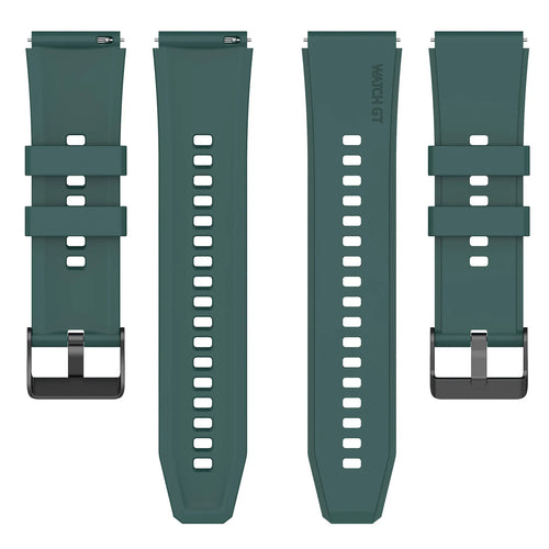Techsuit - Watchband 20mm (W026) - Samsung Galaxy Watch 4/5/Active 2, Huawei Watch GT 3 (42mm)/GT 3 Pro (43mm) - Dark Gr