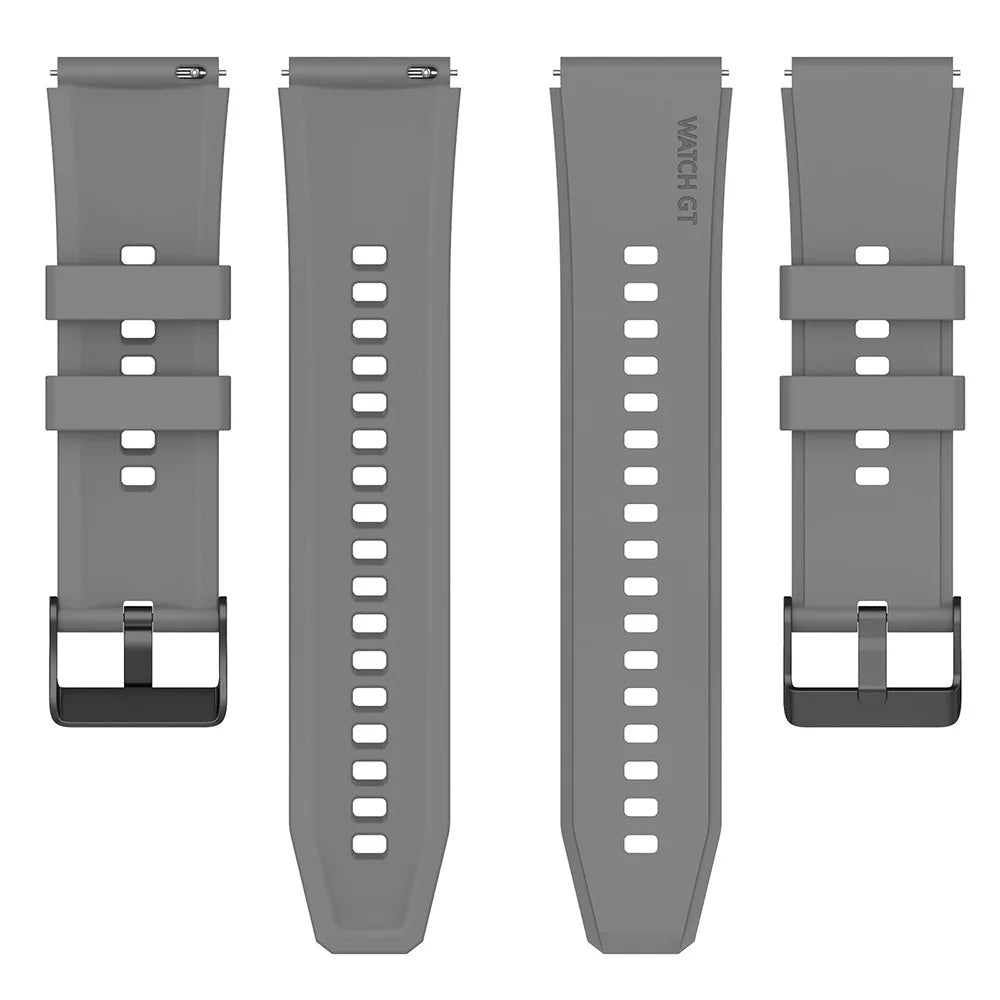 Techsuit - Watchband 20mm (W026) - Samsung Galaxy Watch 4/5/Active 2, Huawei Watch GT 3 (42mm)/GT 3 Pro (43mm) - Gray