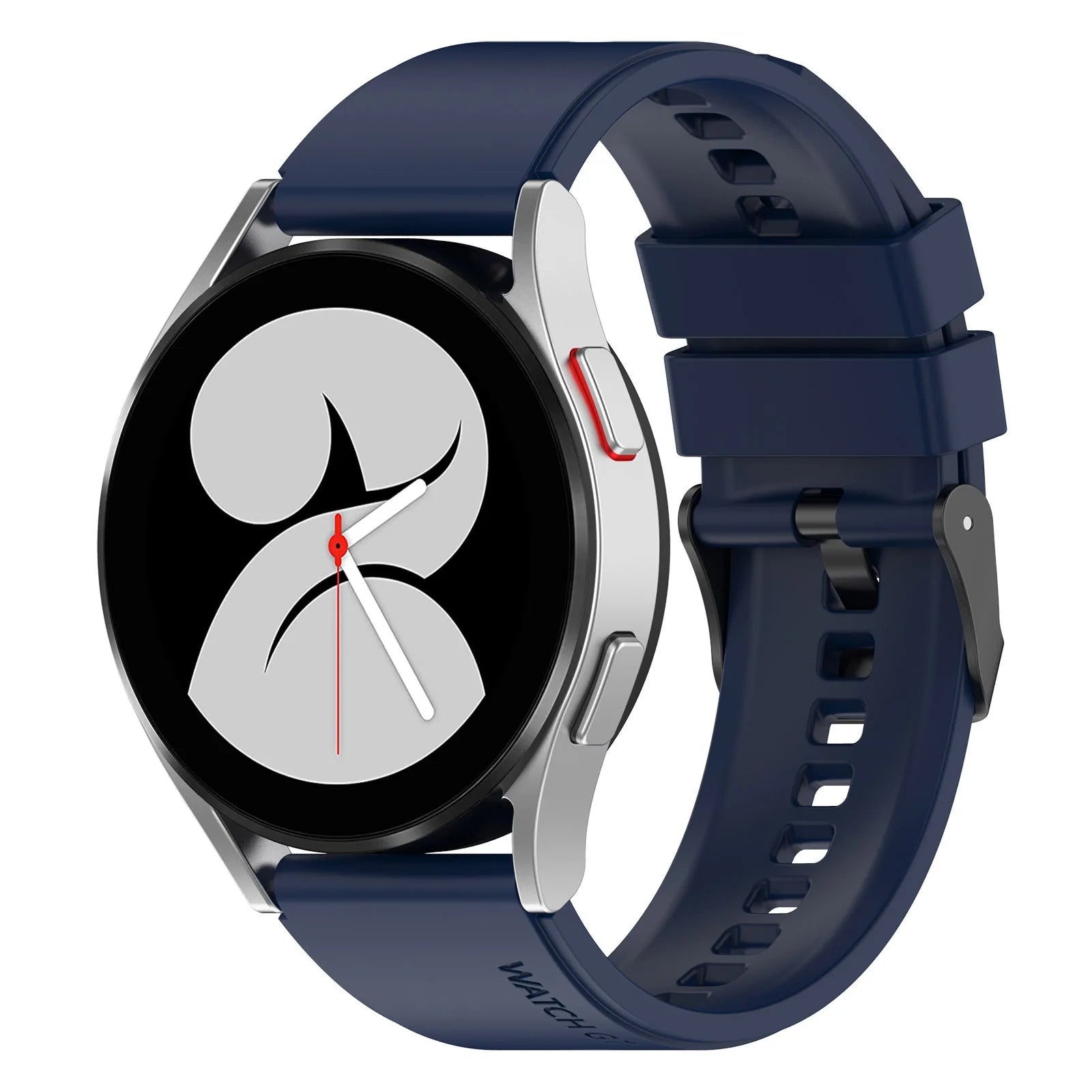 Techsuit - Watchband 20mm (W026) - Samsung Galaxy Watch 4/5/Active 2, Huawei Watch GT 3 (42mm)/GT 3 Pro (43mm) - Dark Bl