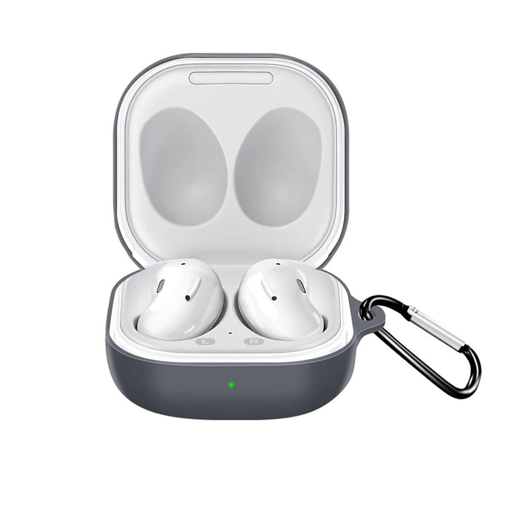 Techsuit - Silicone Case - for Samsung Galaxy Buds FE / 2 Pro / 2 / Live / Pro, Smooth Ultrathin Material - Black