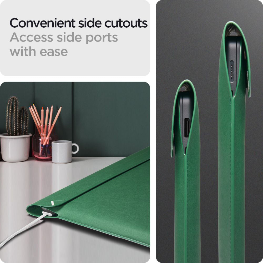 Spigen - Valentinus Sleeve (AFA06420) - for Laptop 15 - 16 inch - Jeju Green