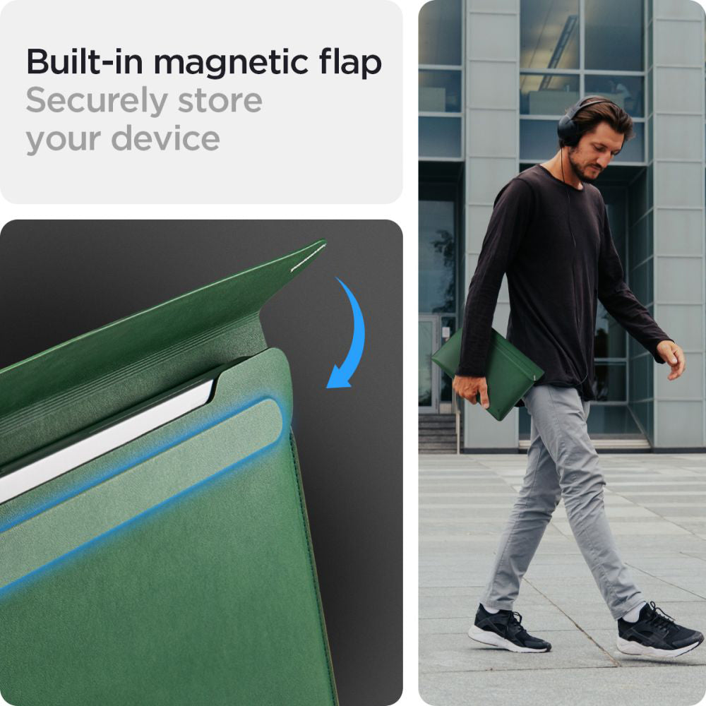 Spigen - Valentinus Sleeve (AFA06420) - for Laptop 15 - 16 inch - Jeju Green