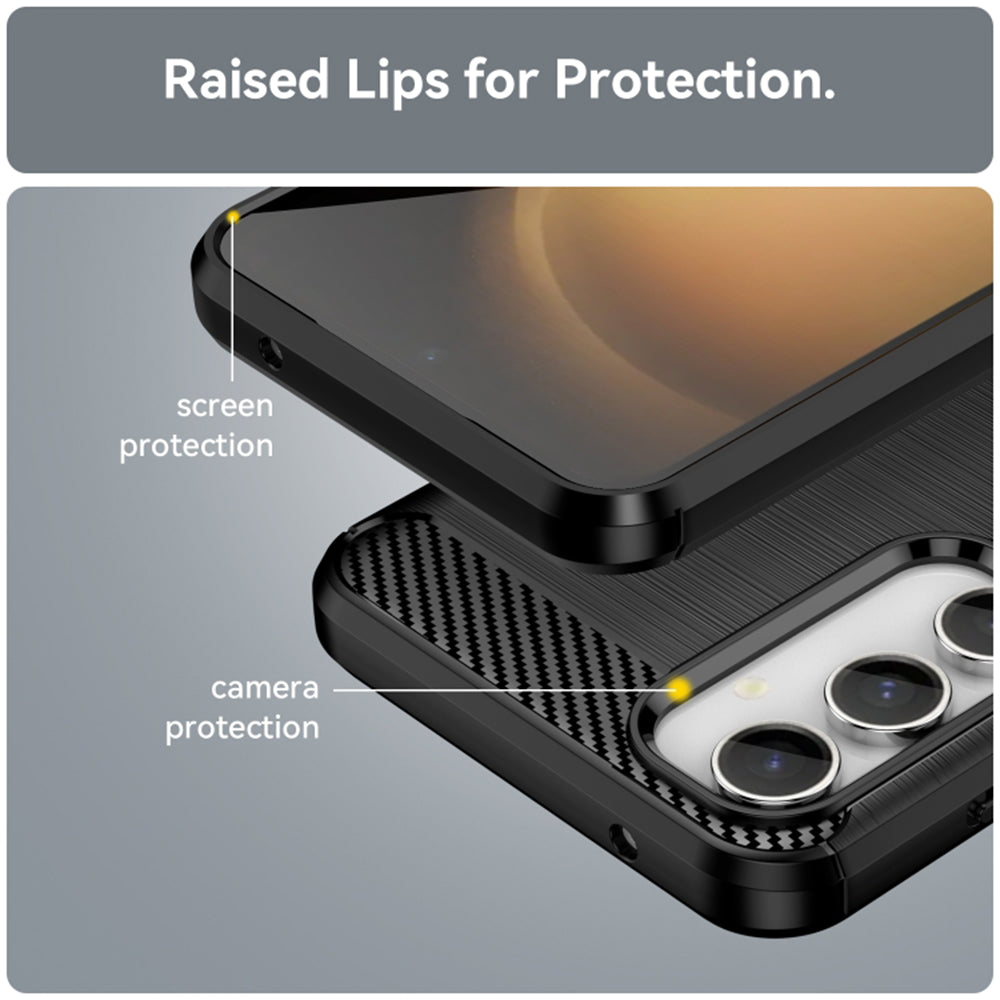 Techsuit - Carbon Silicone - Samsung Galaxy A55 5G - Black