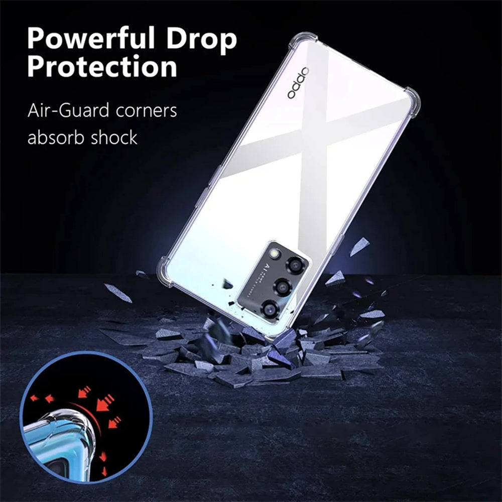 Techsuit - Shockproof Clear Silicone - Oppo Reno10 / Reno10 Pro - Clear