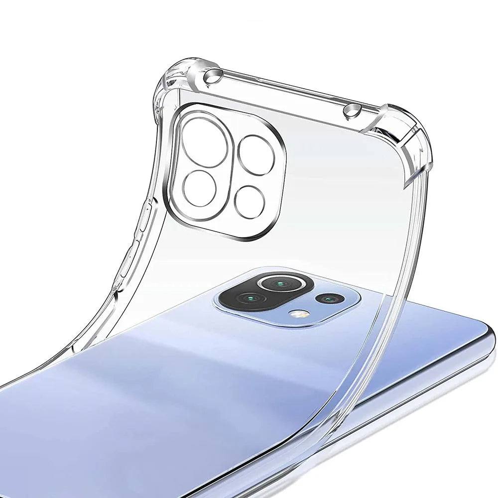 Techsuit - Shockproof Clear Silicone - Xiaomi Mi 11 Lite 4G / Mi 11 Lite 5G / 11 Lite 5G NE - Clear
