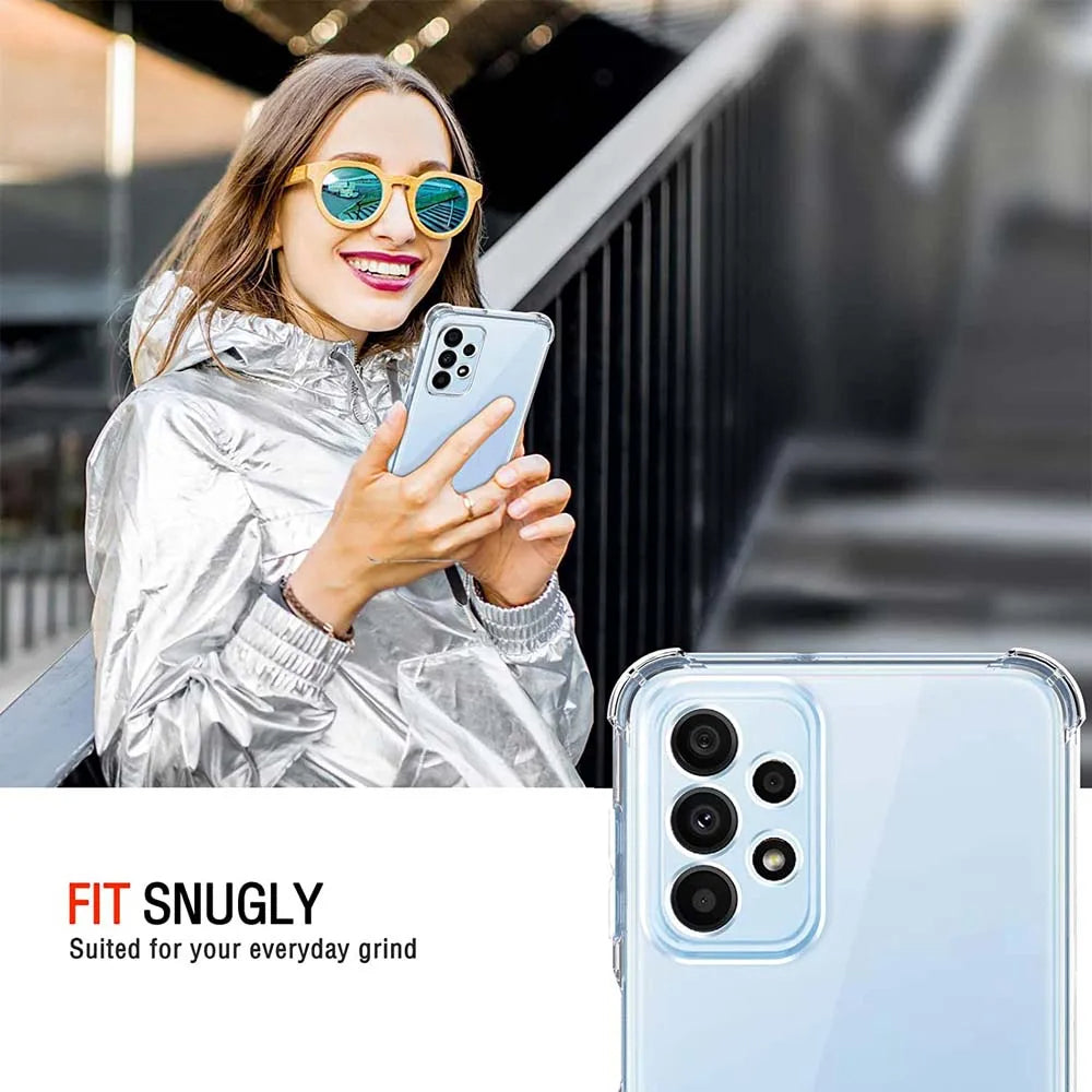 Techsuit - Shockproof Clear Silicone - Samsung Galaxy A23 4G / A23 5G - Clear