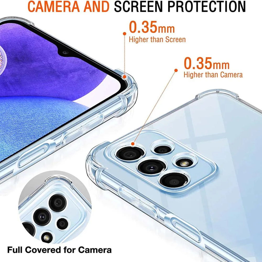 Techsuit - Shockproof Clear Silicone - Samsung Galaxy A23 4G / A23 5G - Clear