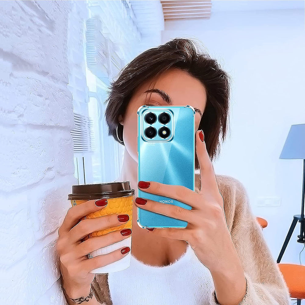 Techsuit - Shockproof Clear Silicone - Honor X8a - Clear