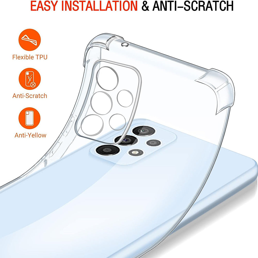 Techsuit - Shockproof Clear Silicone - Samsung Galaxy A53 5G - Clear