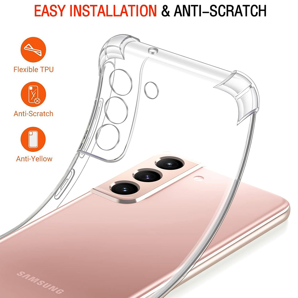 Techsuit - Shockproof Clear Silicone - Samsung Galaxy S22 5G - Clear
