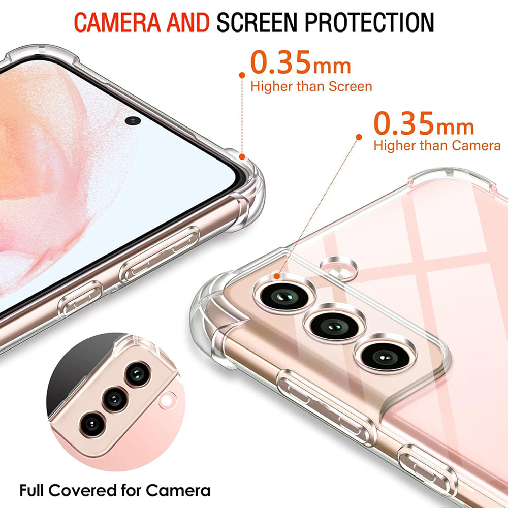 Techsuit - Shockproof Clear Silicone - Samsung Galaxy S22 5G - Clear