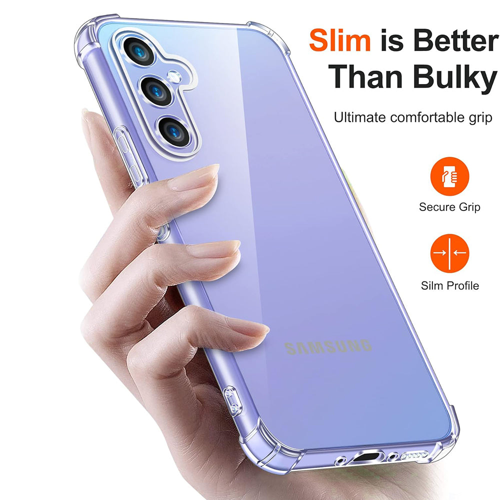 TechSuit Husa de protectie Techsuit Shockproof Clear Silicone compatibil cu Samsung Galaxy A34 5G, Transparent – imagine