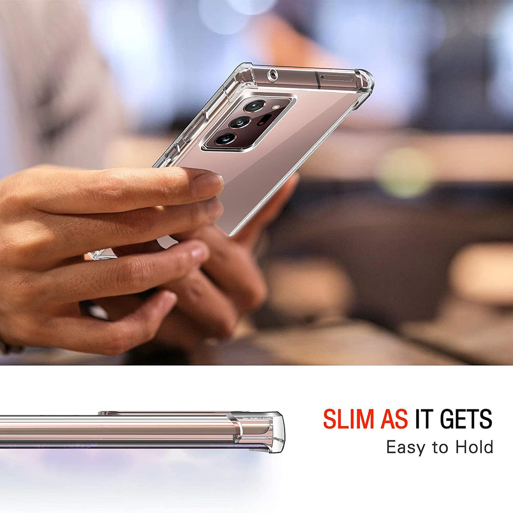 Techsuit - Shockproof Clear Silicone - Samsung Galaxy Note 20 Ultra 4G / Note 20 Ultra 5G - Clear