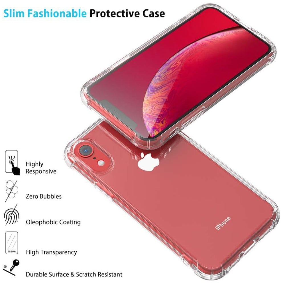 Techsuit - Shockproof Clear Silicone - iPhone XR - Clear
