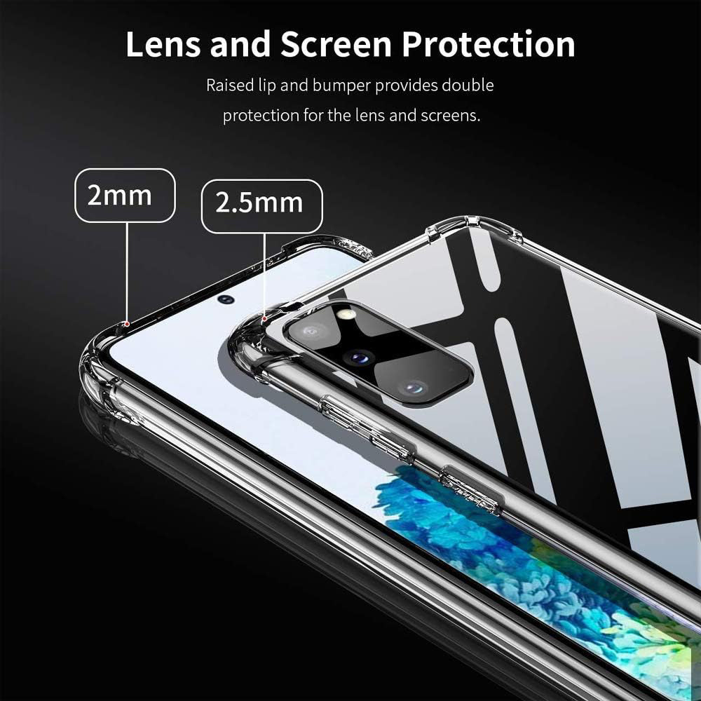 Techsuit - Shockproof Clear Silicone - Samsung Galaxy S20 Plus 4G / S20 Plus 5G - Clear