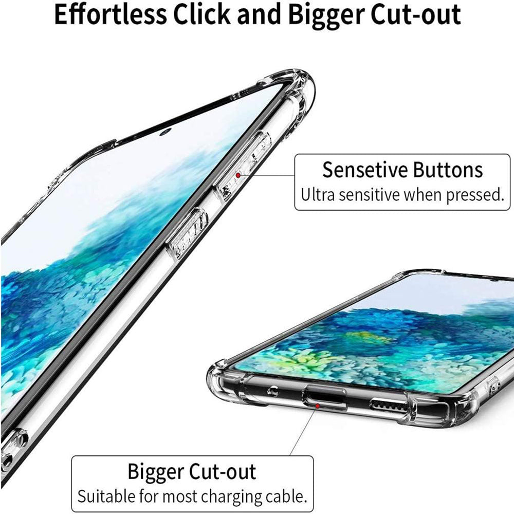 Techsuit - Shockproof Clear Silicone - Samsung Galaxy S20 Plus 4G / S20 Plus 5G - Clear