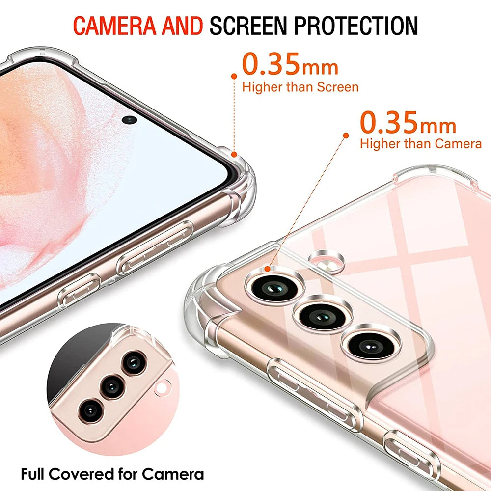 Techsuit - Shockproof Clear Silicone - Samsung Galaxy S20 Plus 4G / S20 Plus 5G - Clear