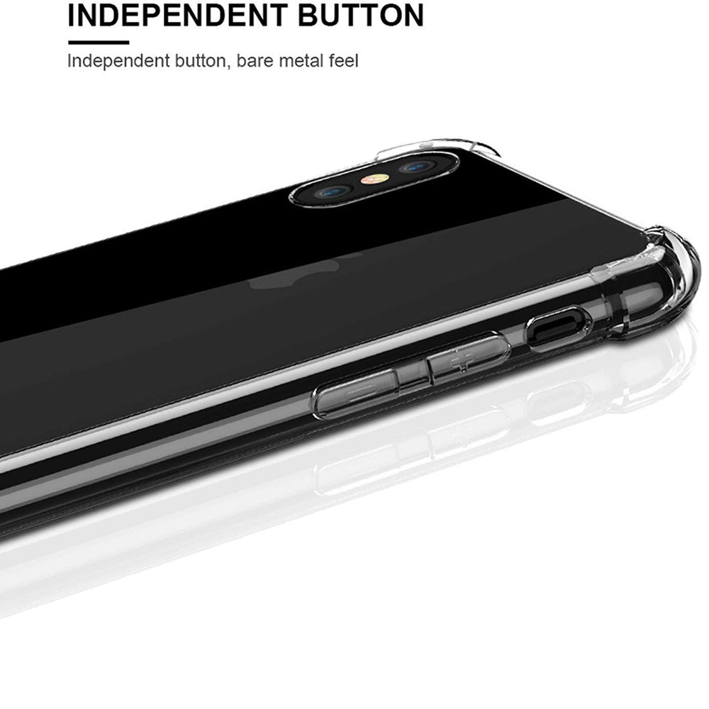 Techsuit - Shockproof Clear Silicone - iPhone XS Max - Clear