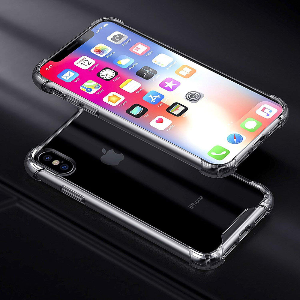 TechSuit Husa de protectie Techsuit Shockproof Clear Silicone compatibil cu iPhone X / iPhone XS, Transparent – imagine 