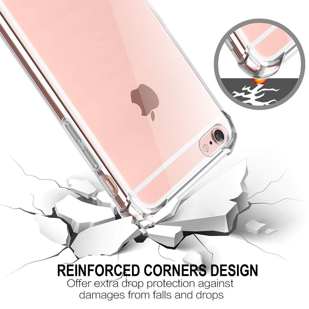 Techsuit - Shockproof Clear Silicone - iPhone 7 / iPhone 8 / iPhone SE 2, SE 2020 / iPhone SE 3, SE 2022 - Clear