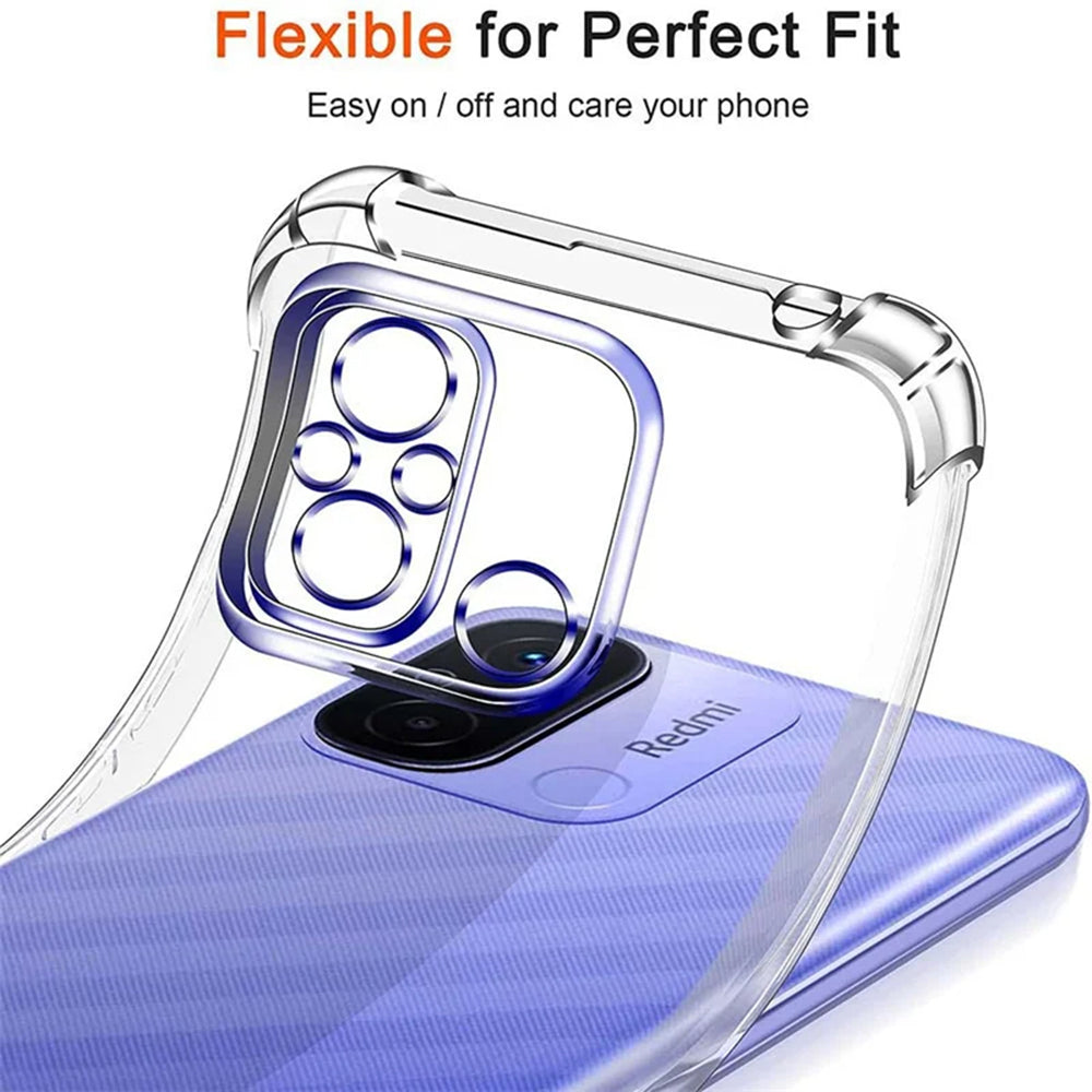 TechSuit Husa de protectie Techsuit Shockproof Clear Silicone compatibil cu Motorola Moto E13, Transparent – imagine 4