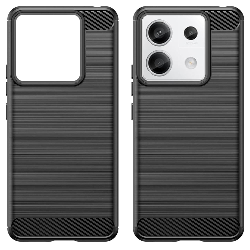 Techsuit - Carbon Silicone - Xiaomi Redmi 13C 4G / Redmi 13C 5G / Poco C65 - Black