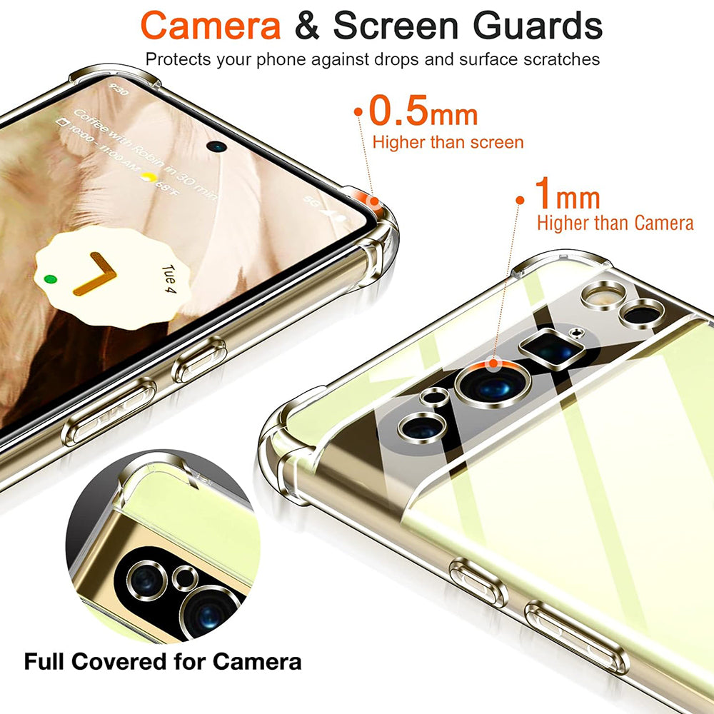 Techsuit - Shockproof Clear Silicone - Google Pixel 8 Pro - Clear