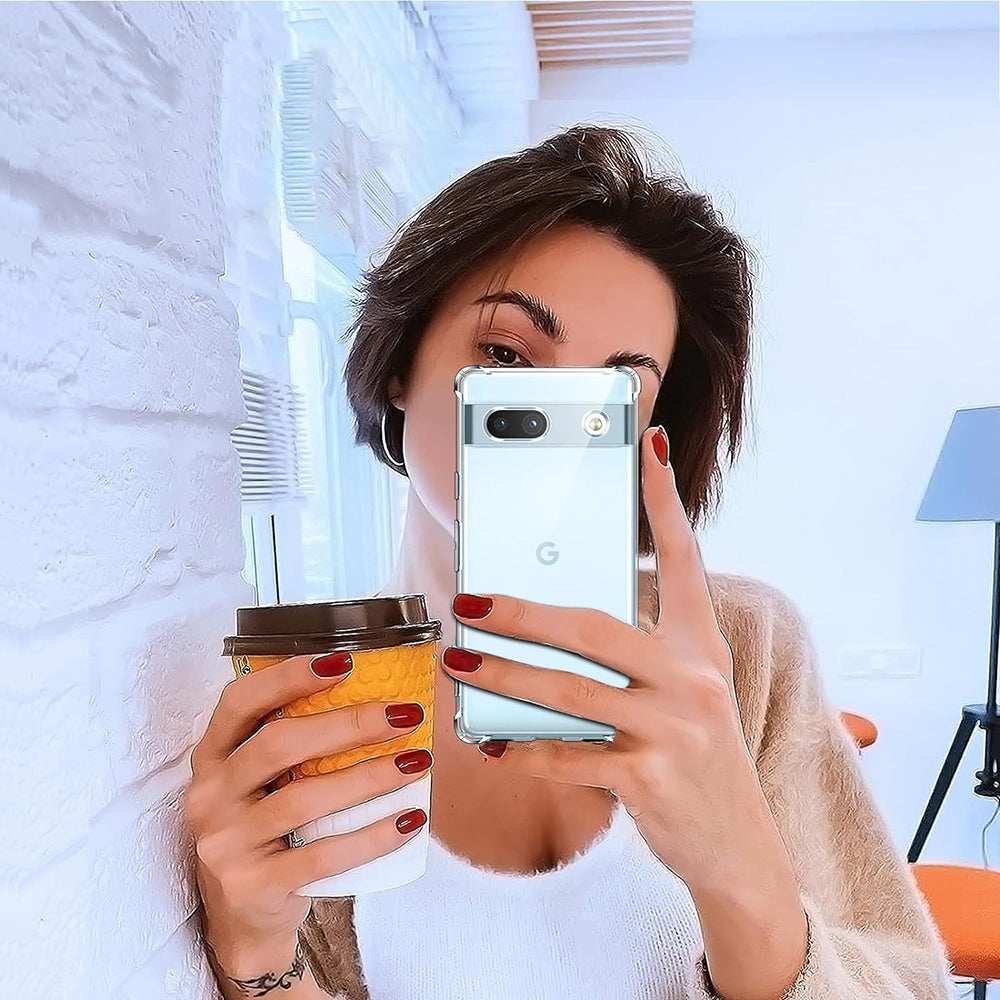 Techsuit - Shockproof Clear Silicone - Google Pixel 7a - Clear