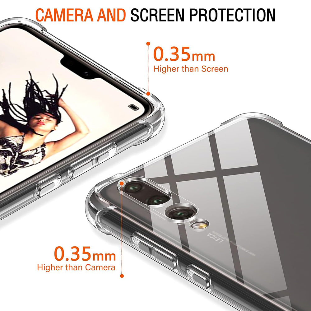 Techsuit - Shockproof Clear Silicone - Huawei P20 Pro - Clear
